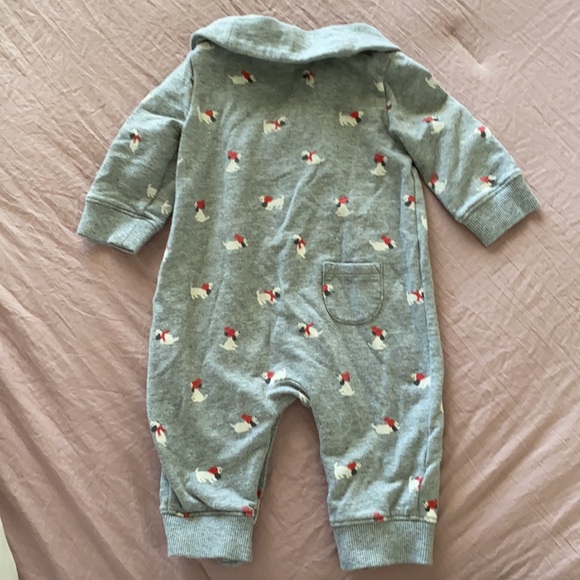 Janie and Jack cowl neck onesie - Picture 3 of 4